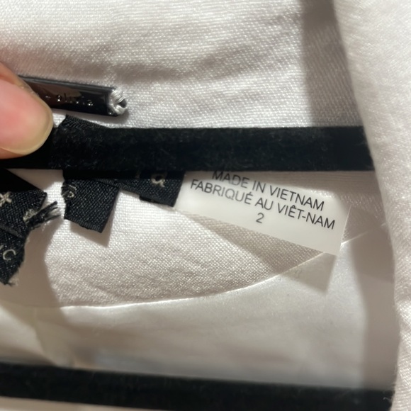 Alice & Olivia White Linen Blazer - Picture 5 of 7